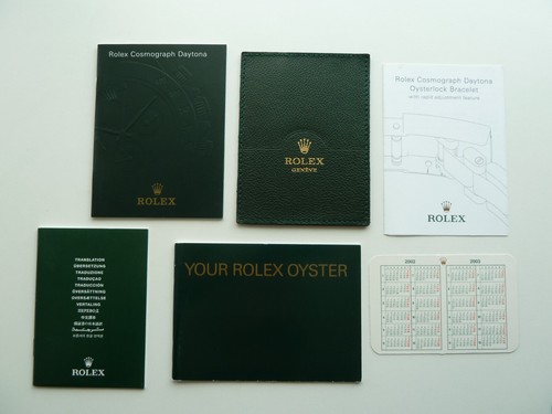 Rolex daytona booklet set - booklet,