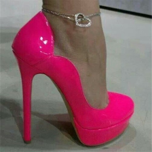 Scarpe donna decolte plateau