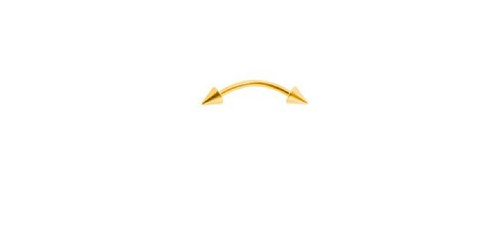 9ct giallo 13mm - curvo, coned