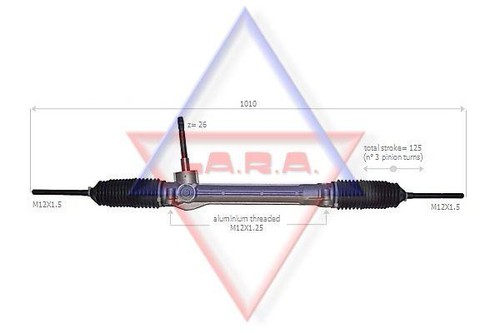 Scatola sterzo per fiat panda - sterzo,