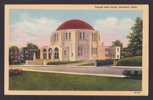 Vintage postcard temple beth - postcard,