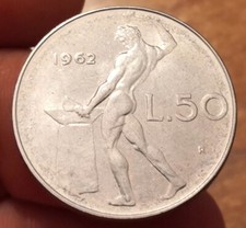 50 Lire 1962, Italia