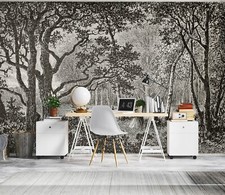 Carta da parati 3D disegnata a