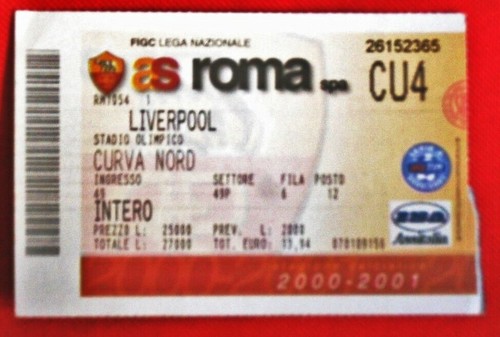 Biglietto stadio roma - biglietto,