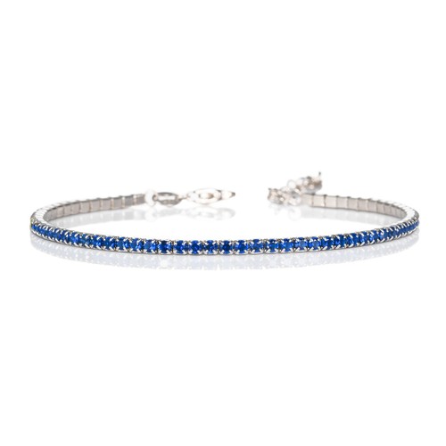 Bracciale tennis donna argento