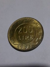ITALY 200 LIRE 1991 "WORK"