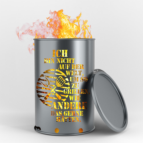 Bidone fuoco griglia - |,