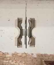 Lampadario anni 70 vetri fume'