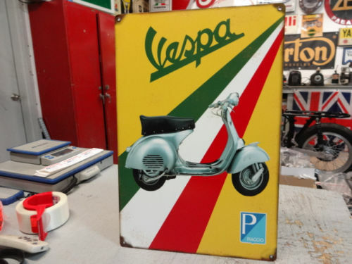 Targa vespa scooter moto - scooter,