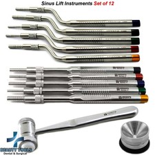 Kit Impianti Dentali Offset Sinusale Osteotomi Idromele Osso Mallet Pozzo Chirurgia Innesto