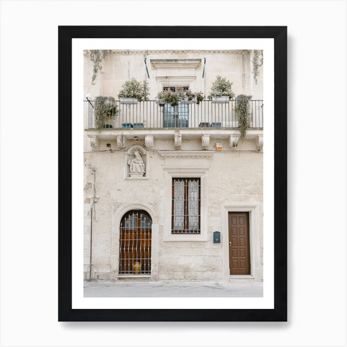 Balcone edificio italia - di, un