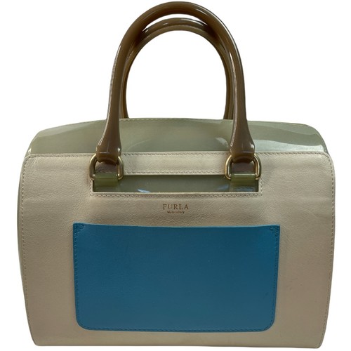 Borsa furla candy blu avorio - borsa,