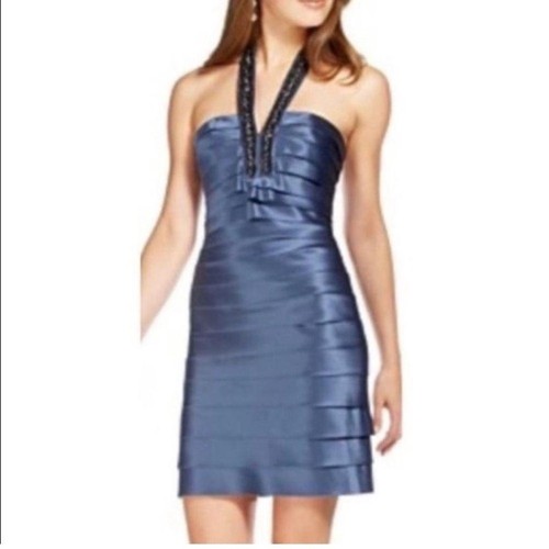 Mini abito bcbgmaxazria blu - mini,