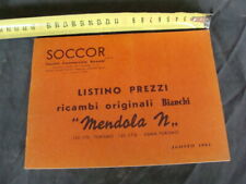 Listino prezzi ricambi Bianchi Mendola 125