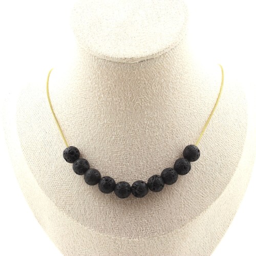 Collana perle lava - collana,