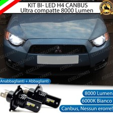 KIT H4 A LED PER MITSUBISHI COLT VI RESTYLING LAMPADE LED H4 6000K XENON BIANCO