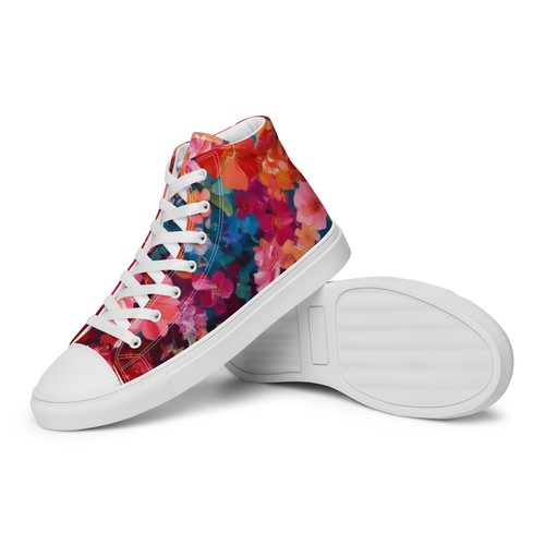 Scarpe donna alte tela con - in,
