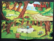 Cartoni TV anni 80 - WICKIE IL VIKINGO - trasferelli  solo cartoncino