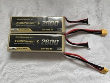 2x FullPower Gold V2 6S 2600mAh 50C / 80C LiPo Battery