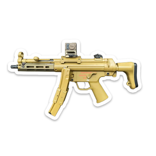 Adesivo pistola mp5 ral - adesivo, hk