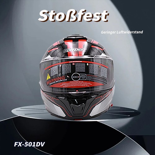 Casco reversibile nero lucido