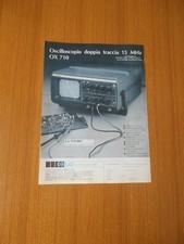 1987 METRIX OSCILLOSCOPIO DOPPIA TRACCIA OX 710 DELO  PUBBLICITA AD VINTAGE