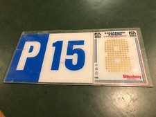 RARO CARTELLO TARGHETTA PARCHEGGIO 8° GRAN PREMIO S. MARINO IMOLA 1988 VINTAGE