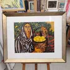 Migneco, Litografia, Uomo e limoni 90 x 70 cm