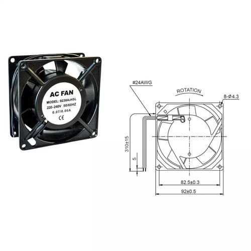 Ventilatore quadrato ventola - quadrato,