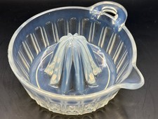 Vintage Opalescent Glass Citrus Fruit Reamer Juicer Fry Glass Kitchen Decor