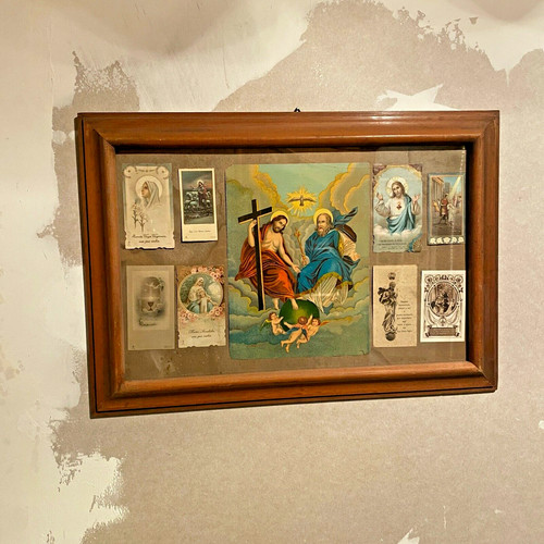 Cornice legno epoca con - cornice,