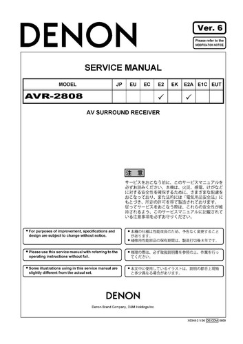 Servizio manuale istruzioni - servizio, di