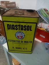 Diastasol Estratto Di Malto BIDONE  LATTA ITALIANA epoca VINTAGE ANNI 40/50 Olio