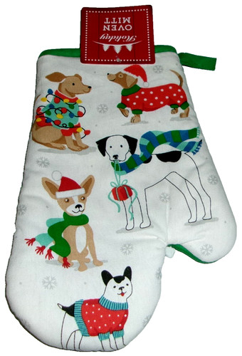 Christmas oven mitt - christmas,