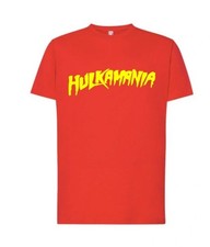 T SHIRT HULK HOGAN HULKMANIA UOMO DONNA - 100% COTONE