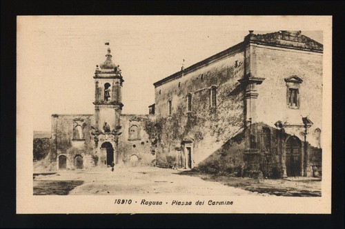 Cartolina ragusa piazza del - cartolina,