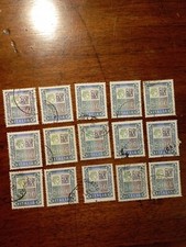 15 Francobolli SIRACUSANA CIFRA Alti Valori 5000 Lire ITALIA REPUBBLICA