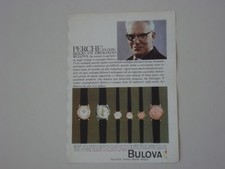 advertising Pubblicità 1960 OROLOGI BULOVA