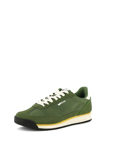Sneakers stringate uomo verde