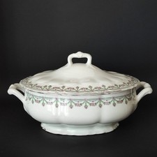 Zuppiera AMERICA con festoni - Richard Ginori - Anni '10-'20 (cod. 1769)