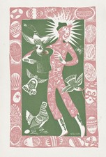 Degouy Nelly 1955 WBV ex-libris Exlibris bookplate Holzschnitt woodcut