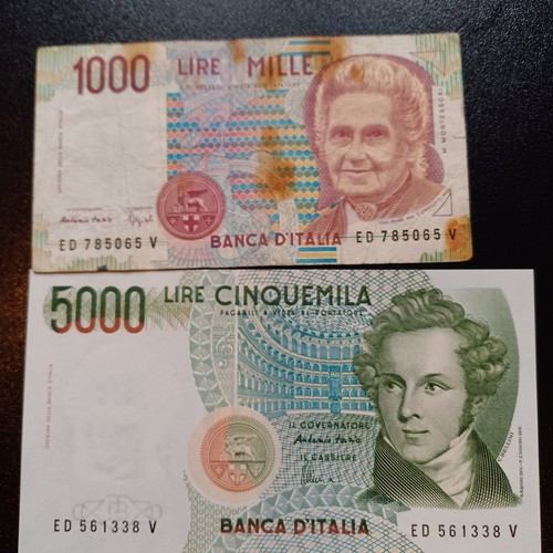 Lotto banconote italiane - lotto,
