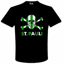 T-Shirt Amicizia St Pauli & Celtic Skull & Crossbones, Maglietta St Pauli Celts