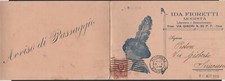 cartolina pubblicitaria IDA FIORETTI modista FIRENZE