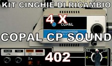 KIT CINGHIE DI RICAMBIO COMPLETO 4 x PROIETTORE SUPER 8 mm COPAL CP SOUND 402