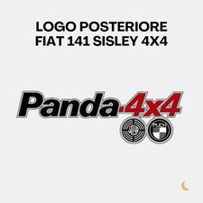 Logo Fiat Panda 4x4 - Rosso Spedizione Inclusa Sisley 141