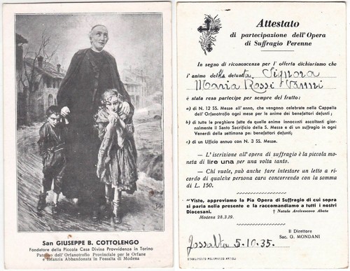 San giuseppe cottolengo - san, b.