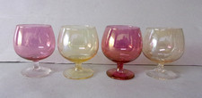 4 Bicchieri Cognac Colorati