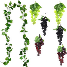 7 Pezzi Di Uva in Plastica