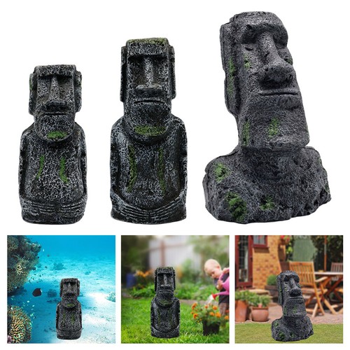 Scultura moai per acquario - moai,